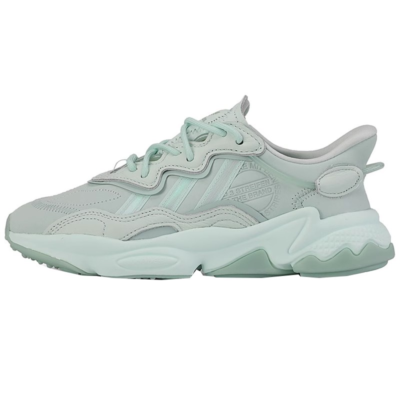 adidas  Ozweego舒适复古透气低帮运动休闲 鞋女款浅绿色GZ2788