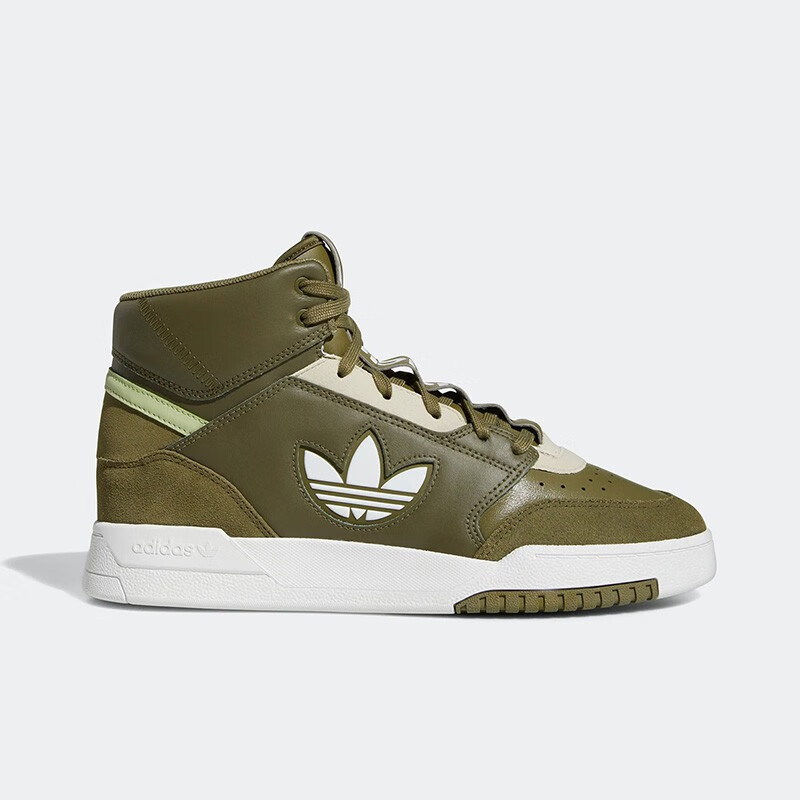 adidas oiginals Drop Step XL复古休闲中帮板鞋女同款墨绿GZ1572