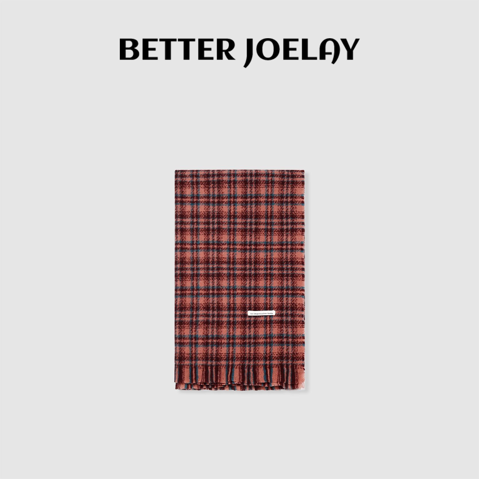 BETTERJOELAY-【凛冬恋歌】时尚秋冬百搭轻奢格子围巾亲肤保暖Z6207