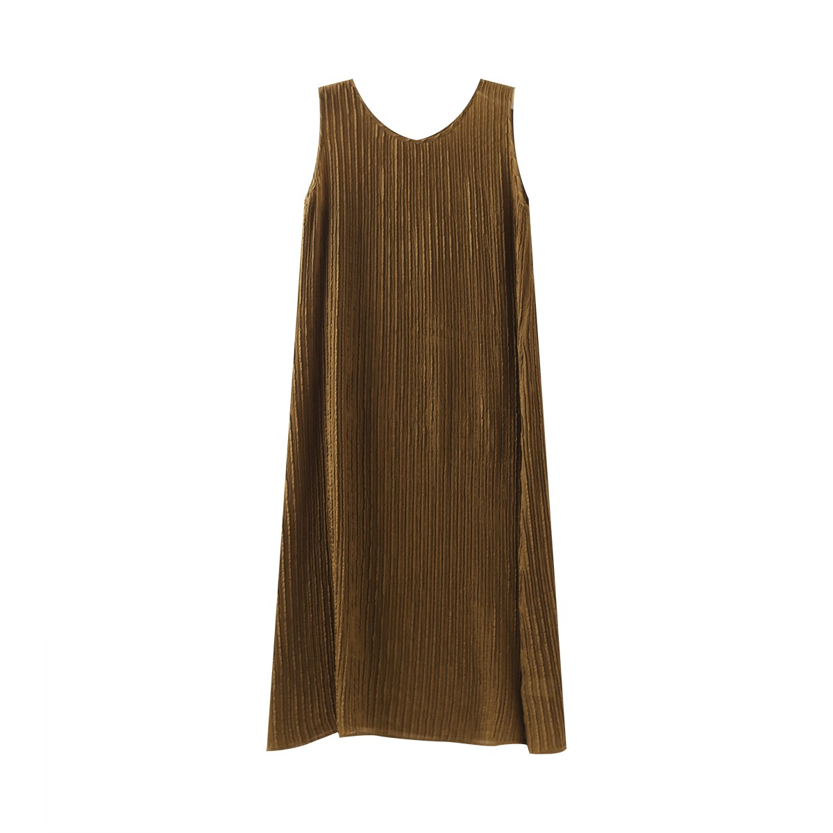 新款柔叠绉桑蚕丝吊带连衣裙   YJHY-H862552显瘦