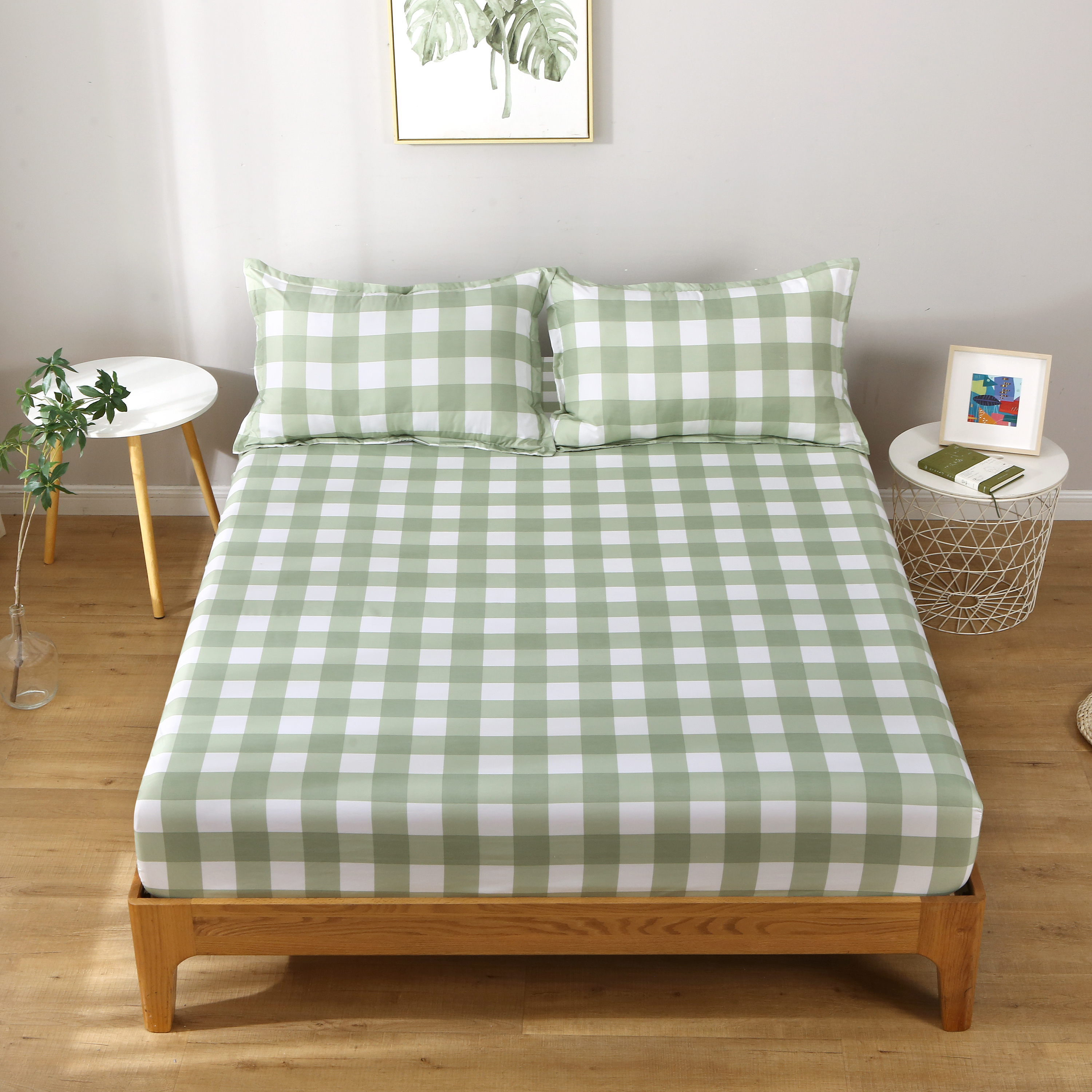 库存断码纯棉床笠防滑防尘床罩