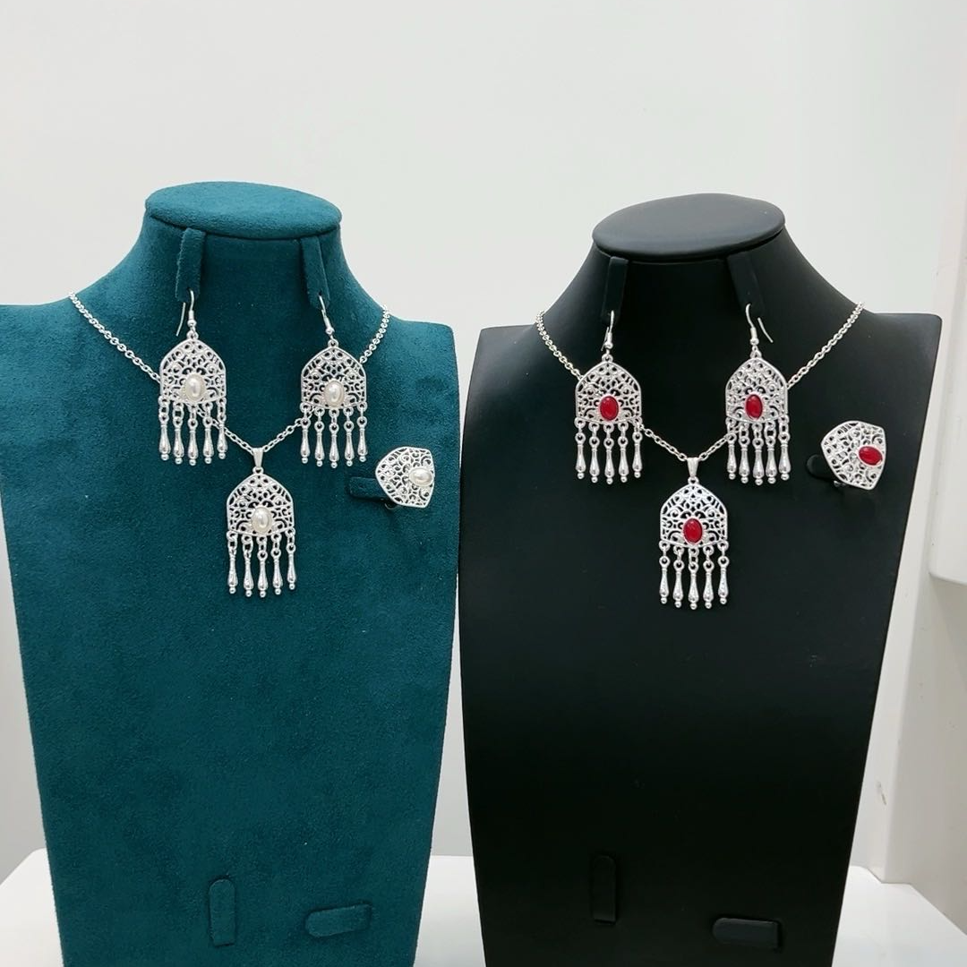 合金耳饰 民族风三件套08