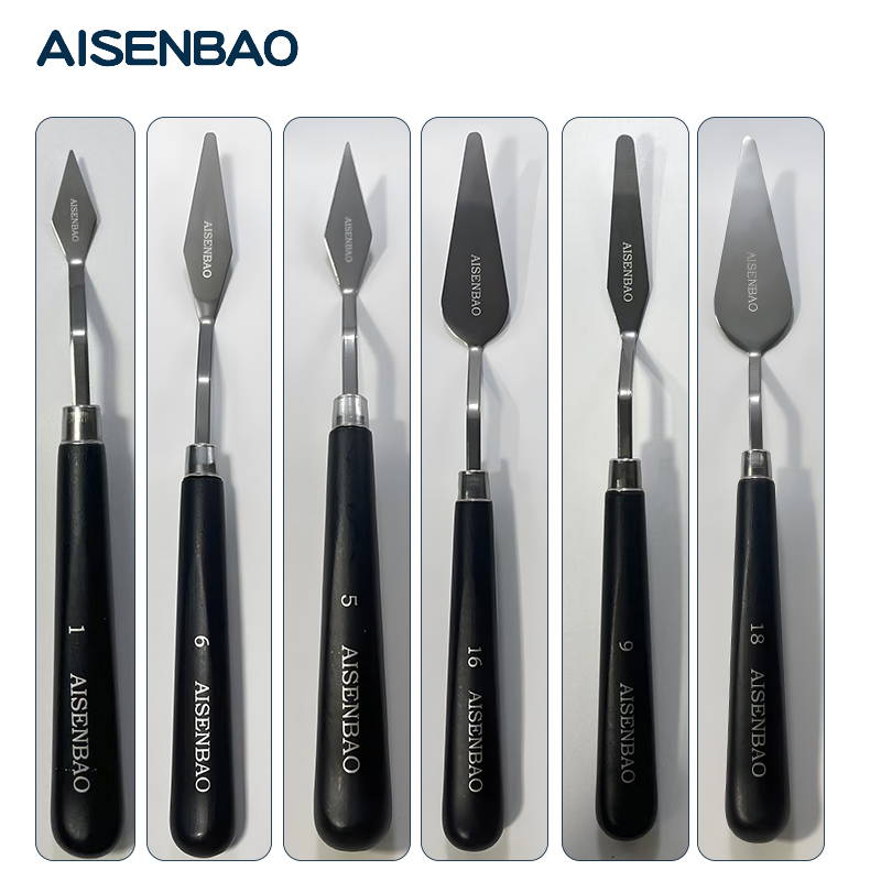 油画刀油画刮刀套装丙烯颜料刮刀美术调色刮刀油画石英砂肌理绘画