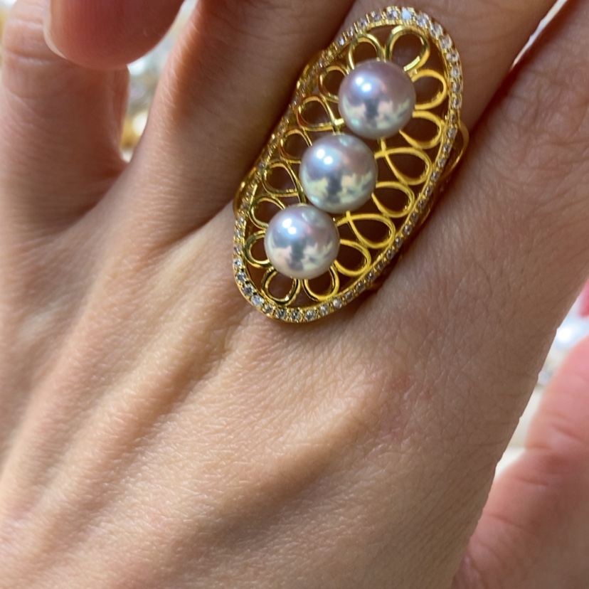 【闪购商品】海水珍珠戒指银S925镶嵌