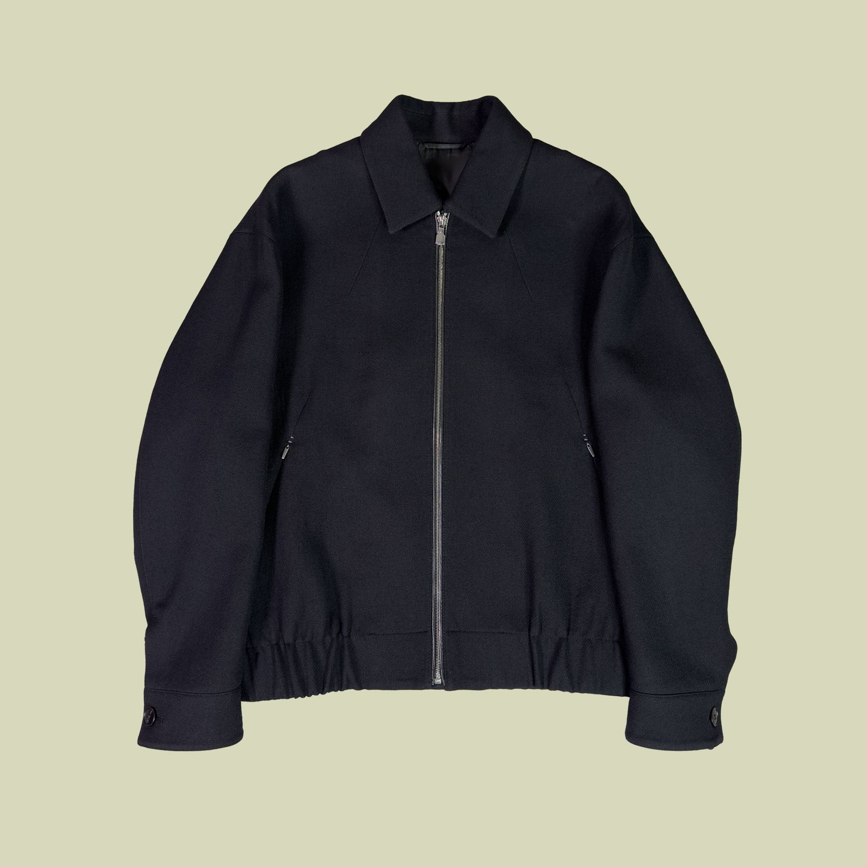 【羊毛夹克】男款秋冬方领纯羊毛呢子外套轻奢简约百搭时尚休闲