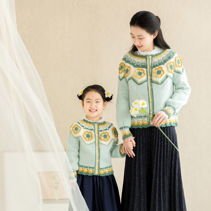 苏苏姐家芙蓉亲子外套手工diy编织衣服毛线团材料包凞