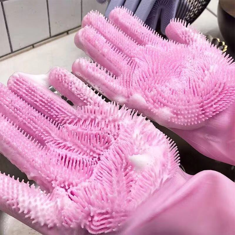 厨房洗碗洗菜手套用不烂加厚耐用防水家务不沾油男女隔热防烫神器