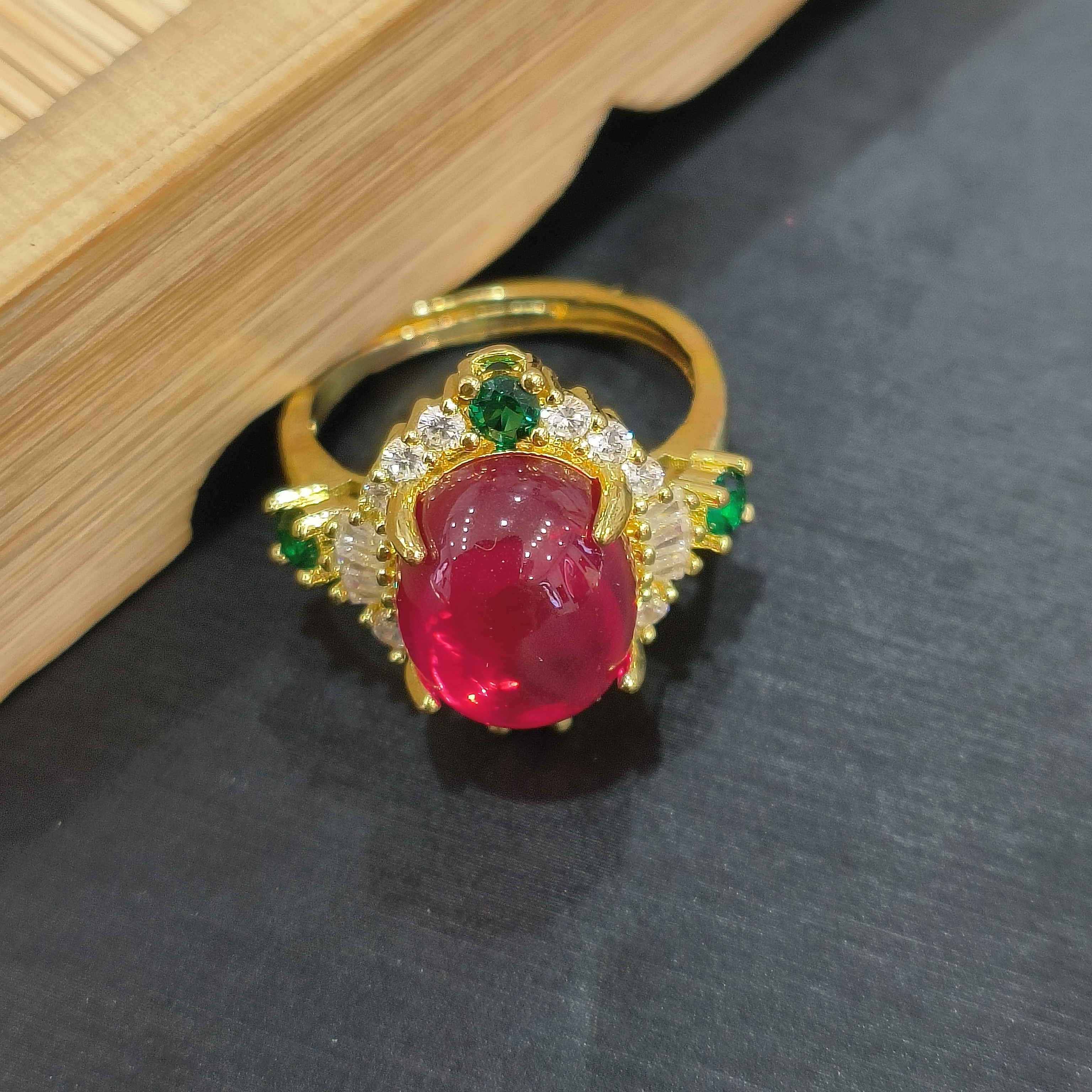 CT3273（培育）福荣之星红宝石戒指-多样性发货只发一件