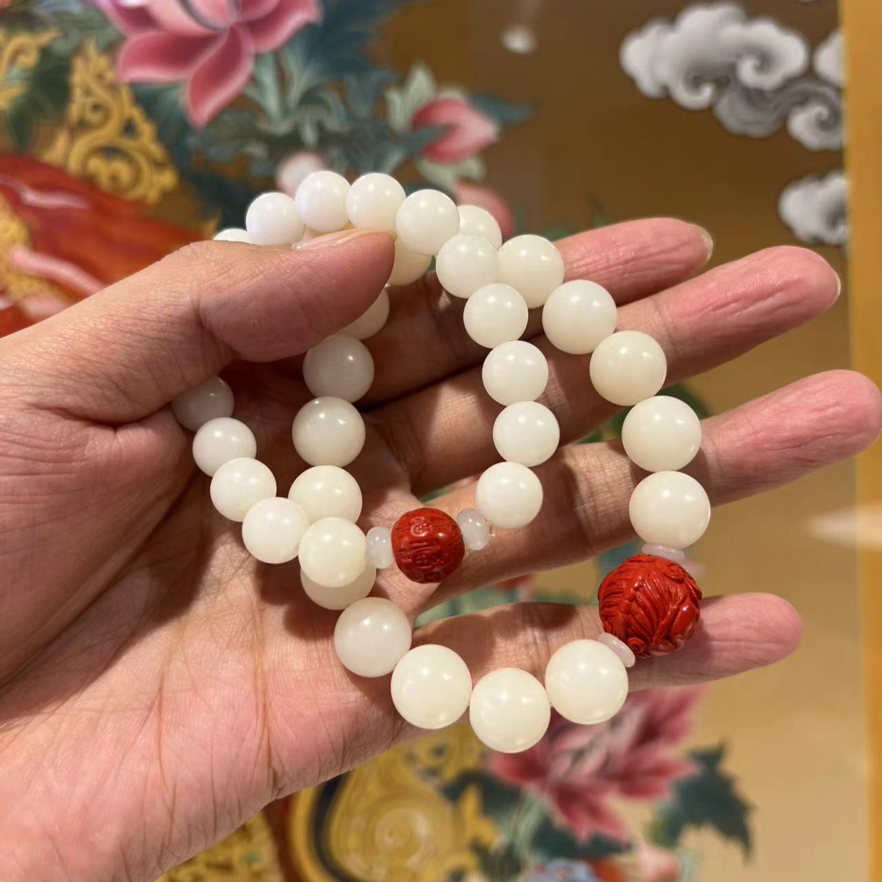 杭州西湖白玉菩提情侣款