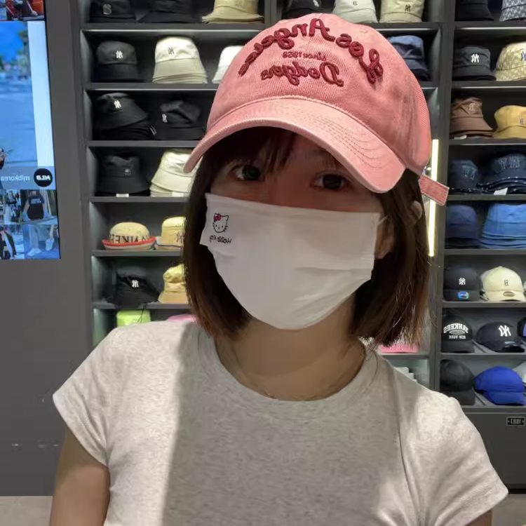 MLB韩国MLB帽子2024新款做旧水洗复古字母鸭舌帽可调节防晒棒球帽
