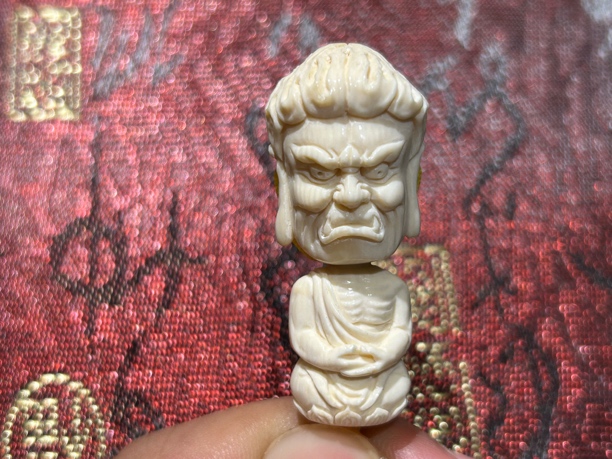 猛犸牙达摩如来分体三通配饰 小挂件