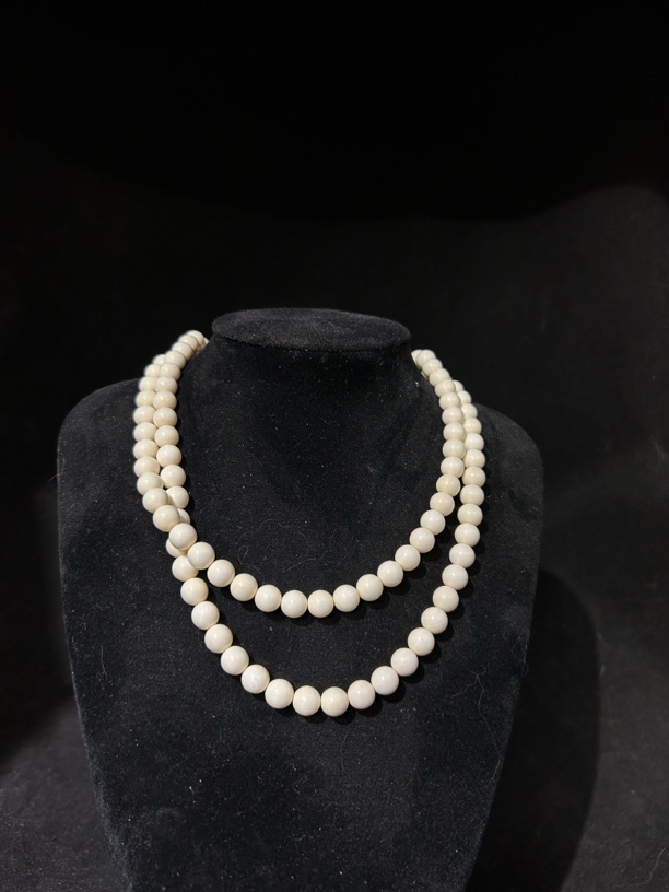 猛犸牙0.6-0.8-1.0圆珠念珠 项链 手串 108粒