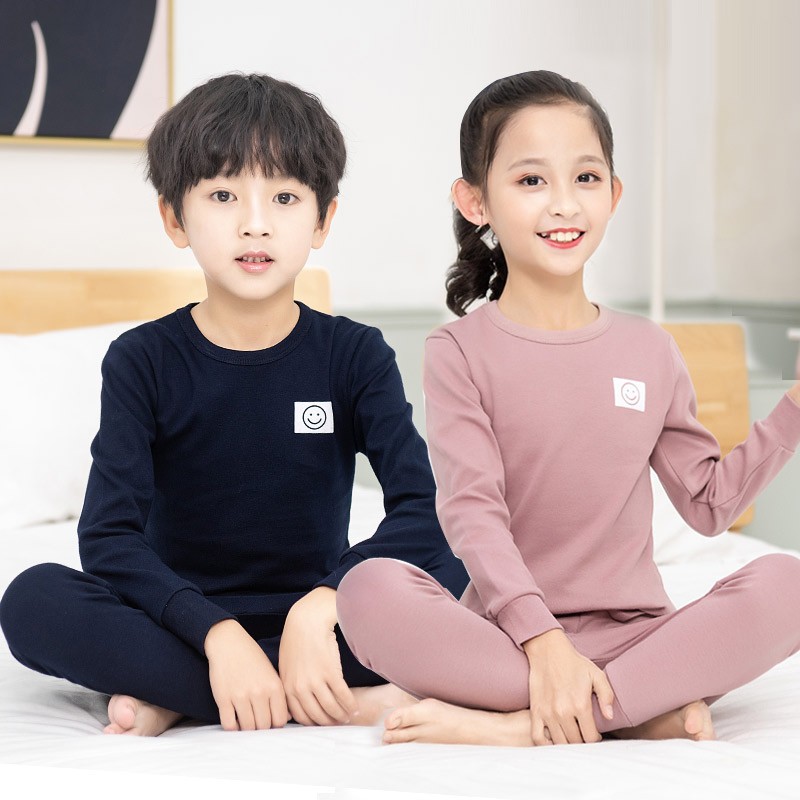 男童女童保暖内衣纯棉儿童秋衣秋裤套装秋冬加厚全棉打底线衣线裤