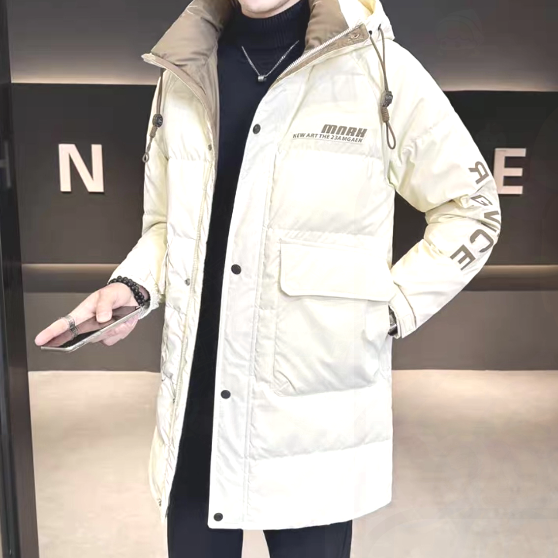 棉服男款冬季新款中长款情侣保暖防寒服潮流韩版休闲百搭羽服