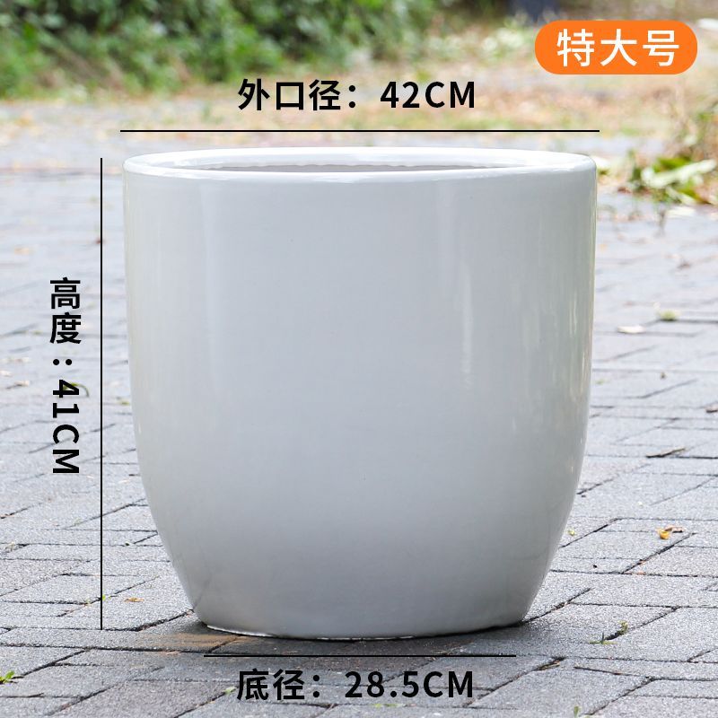 步步高专用陶瓷花盆盆栽特大号客厅办公室内摆件绿植大口径花盆