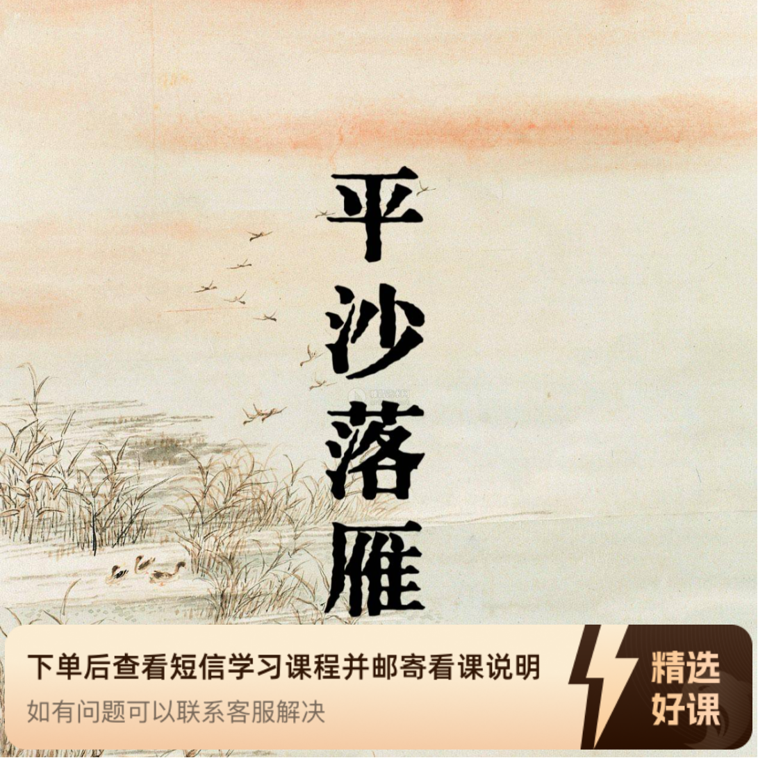 【平沙落雁】线上精品课/永久有效（留意短信解锁课程）