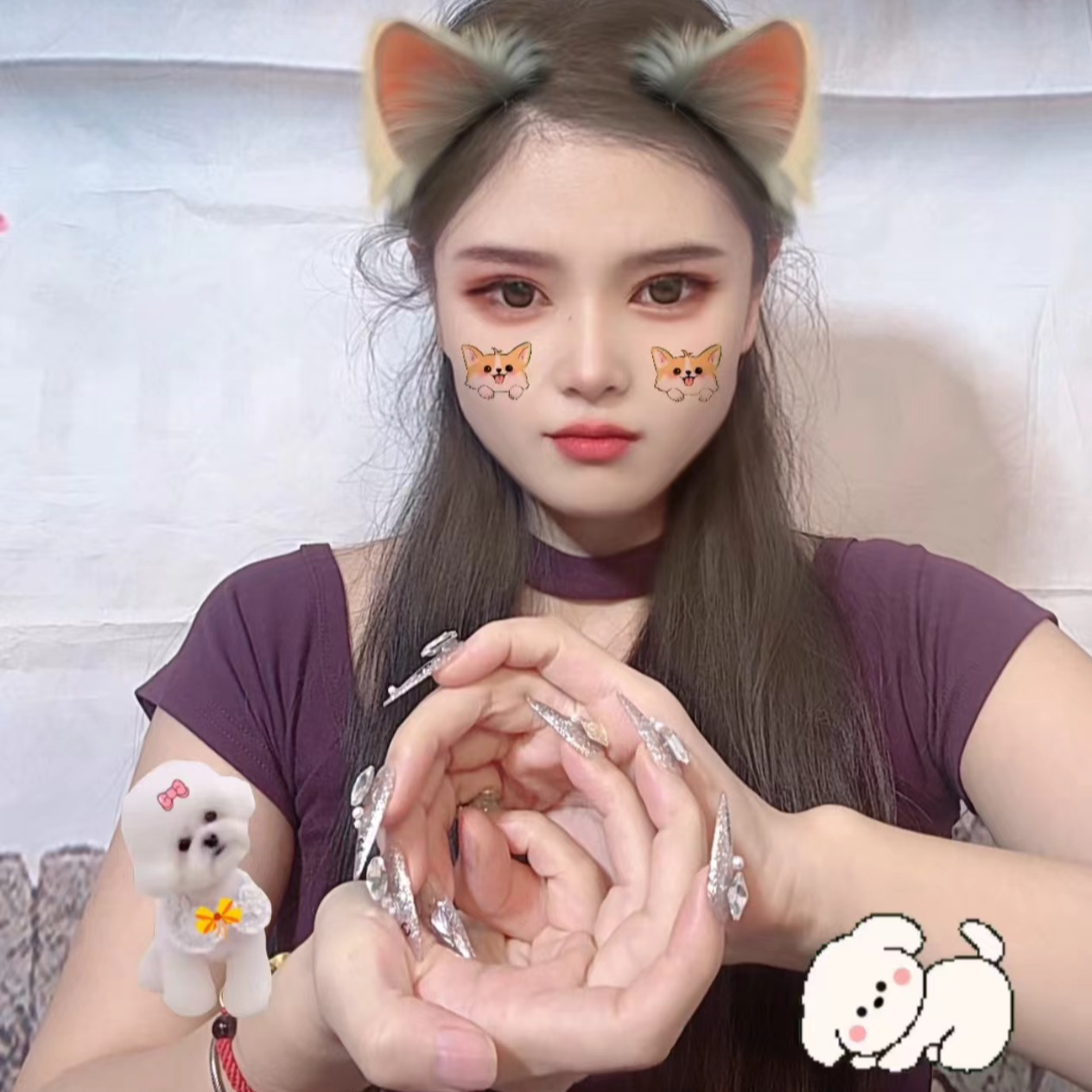 手指操 压手 指艺舞动作 花手词汇量 歌曲的慢动作口播