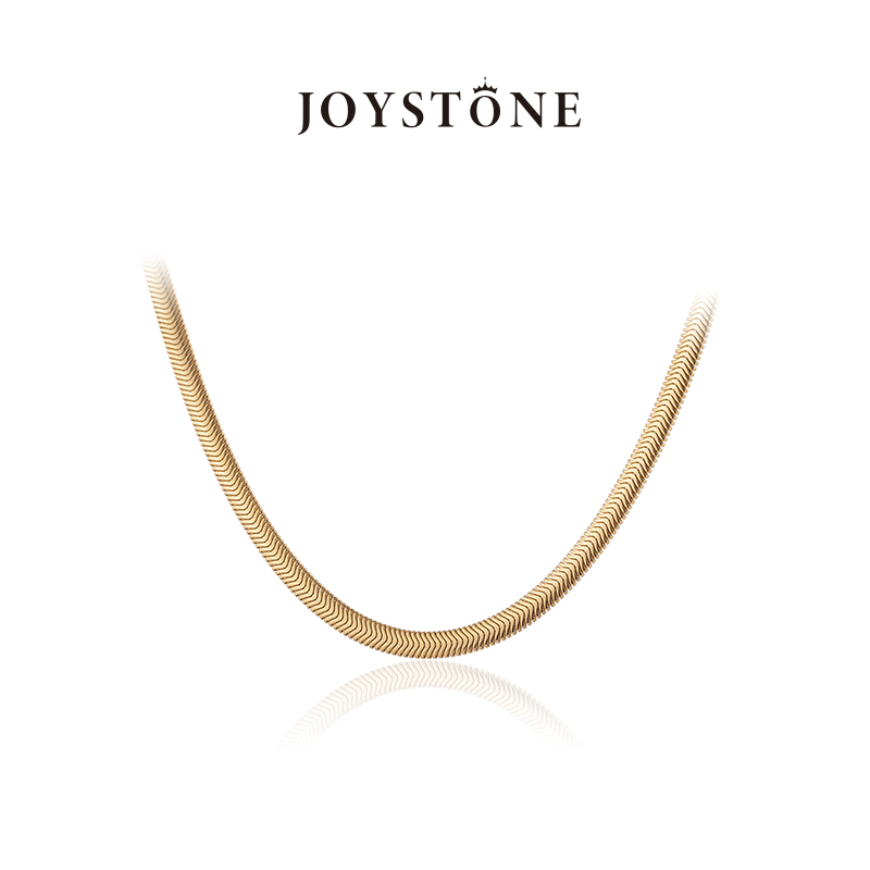 Joystone 链子925银 意大利软扁蛇骨链女 气质高级感不易折项链