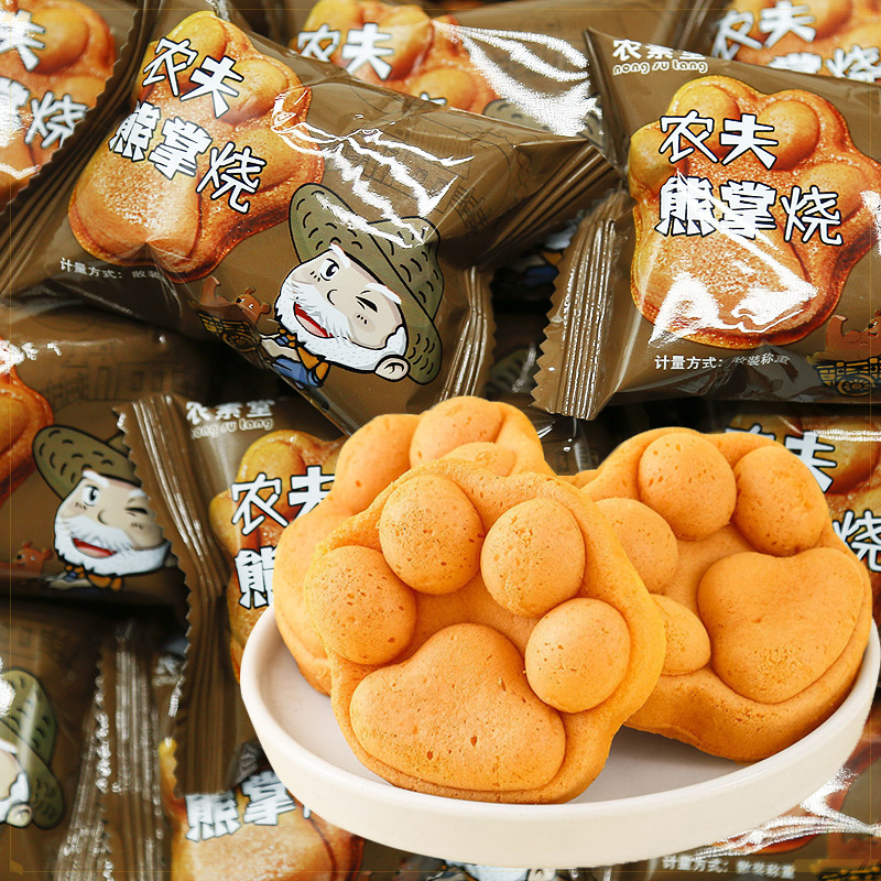 熊掌鸡蛋仔华夫饼蛋糕整箱早餐代餐手撕面包蛋糕网红休闲零食袋袋