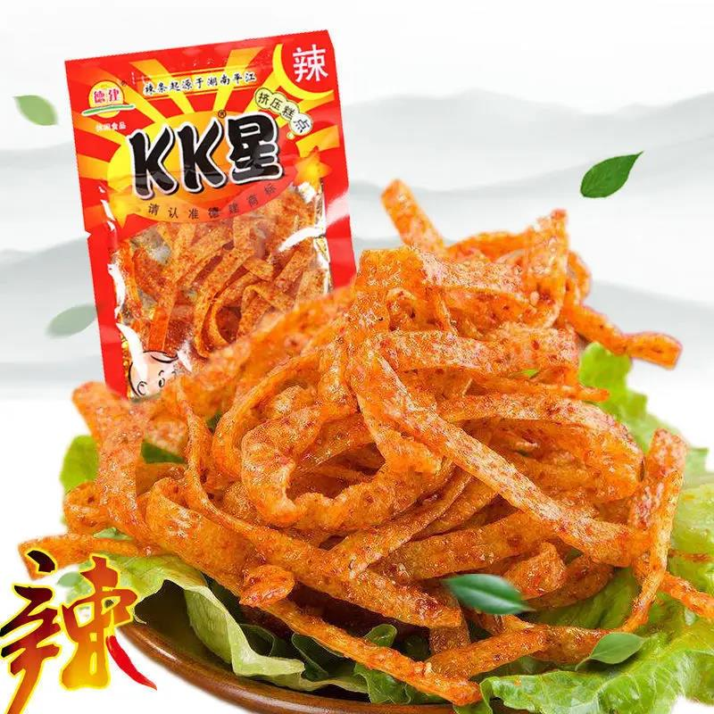 德建kk星辣条变态辣网红特巨超辣麻辣面筋零食儿时8090后童年怀旧