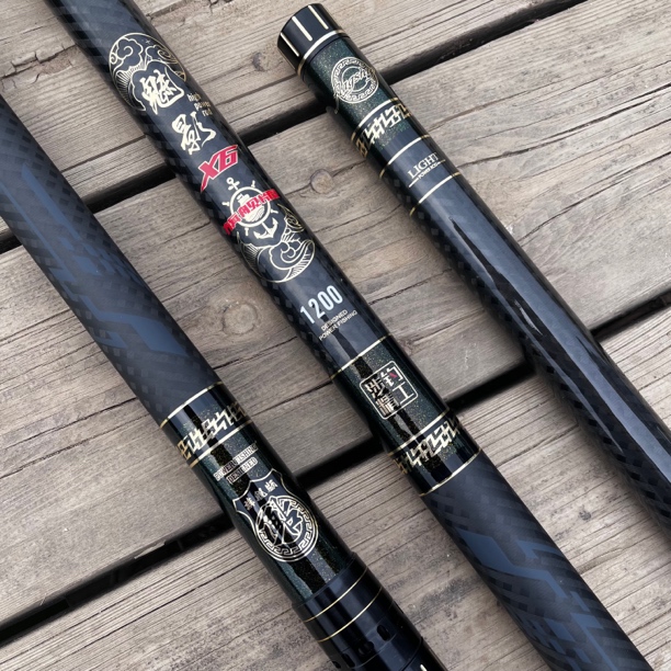 魅影X6 短节炮竿103 超轻超硬炮杆逗钓19调 12米传统钓长杆