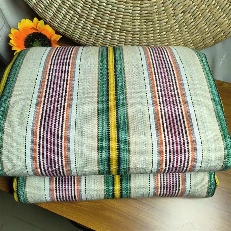 特厚纯棉多功能条纹加厚棉麻成人手工老粗布单人