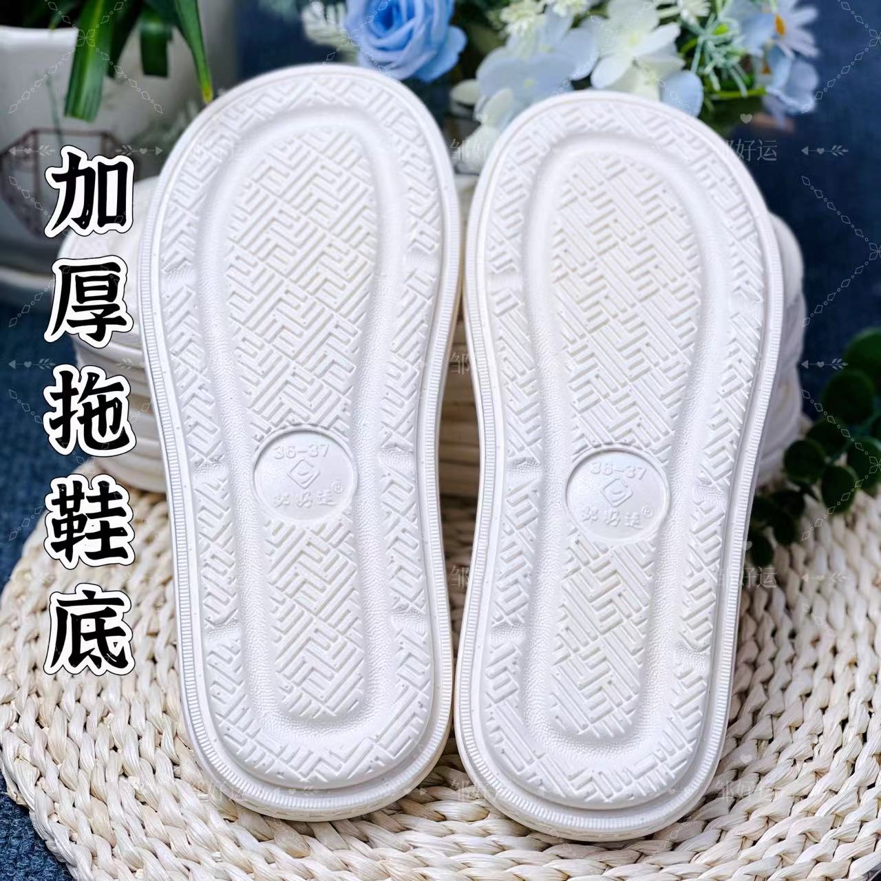 【新款加厚拖鞋底】防滑耐磨柔软舒适手工拖鞋布鞋勃肯鞋半拖厚底