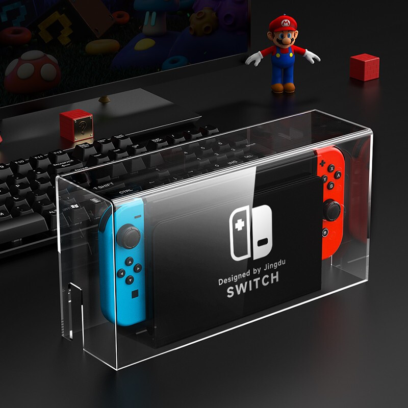 适用于Switch防尘罩游戏机保护壳oled主机亚克力保护套ns散热罩盒