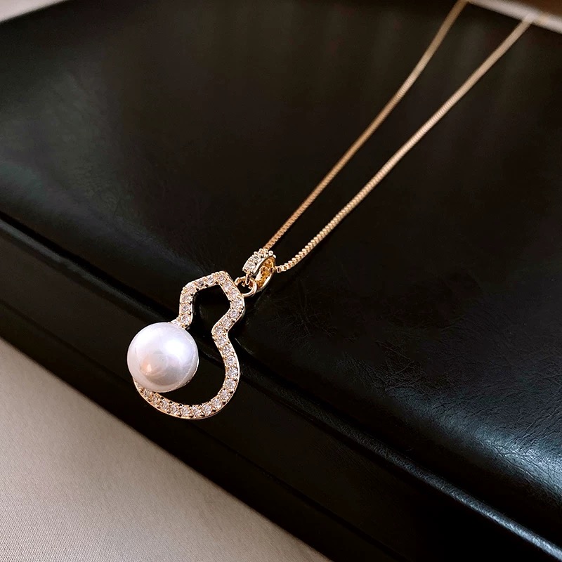 铜合金项链 气质百搭时尚优雅百搭小众葫芦项链-2419