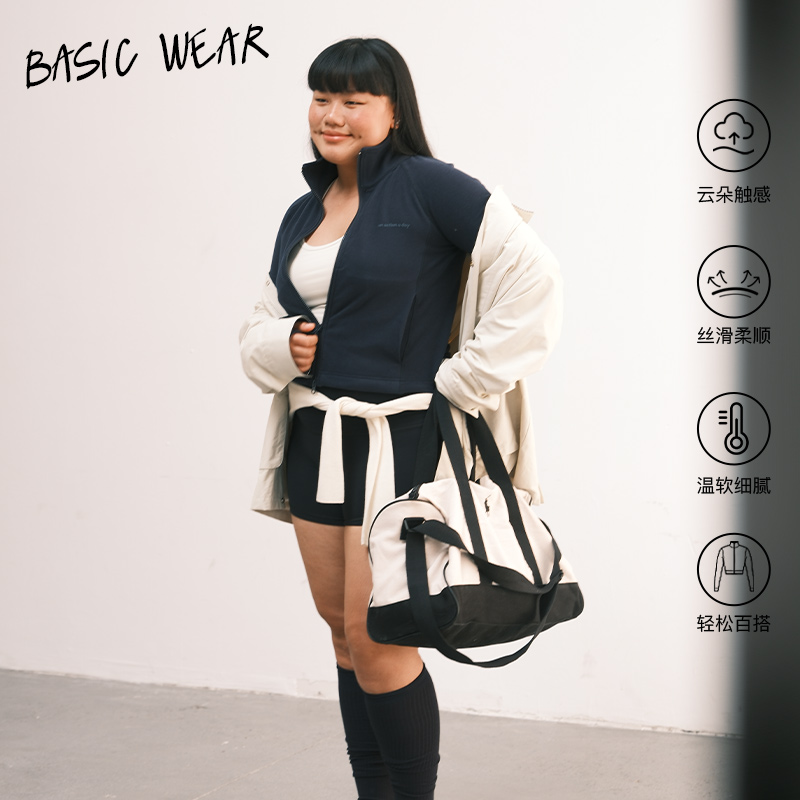 AAAD | Basic Wear 优丝暖肤绒立领加厚外套直筒长裤休闲运动套装
