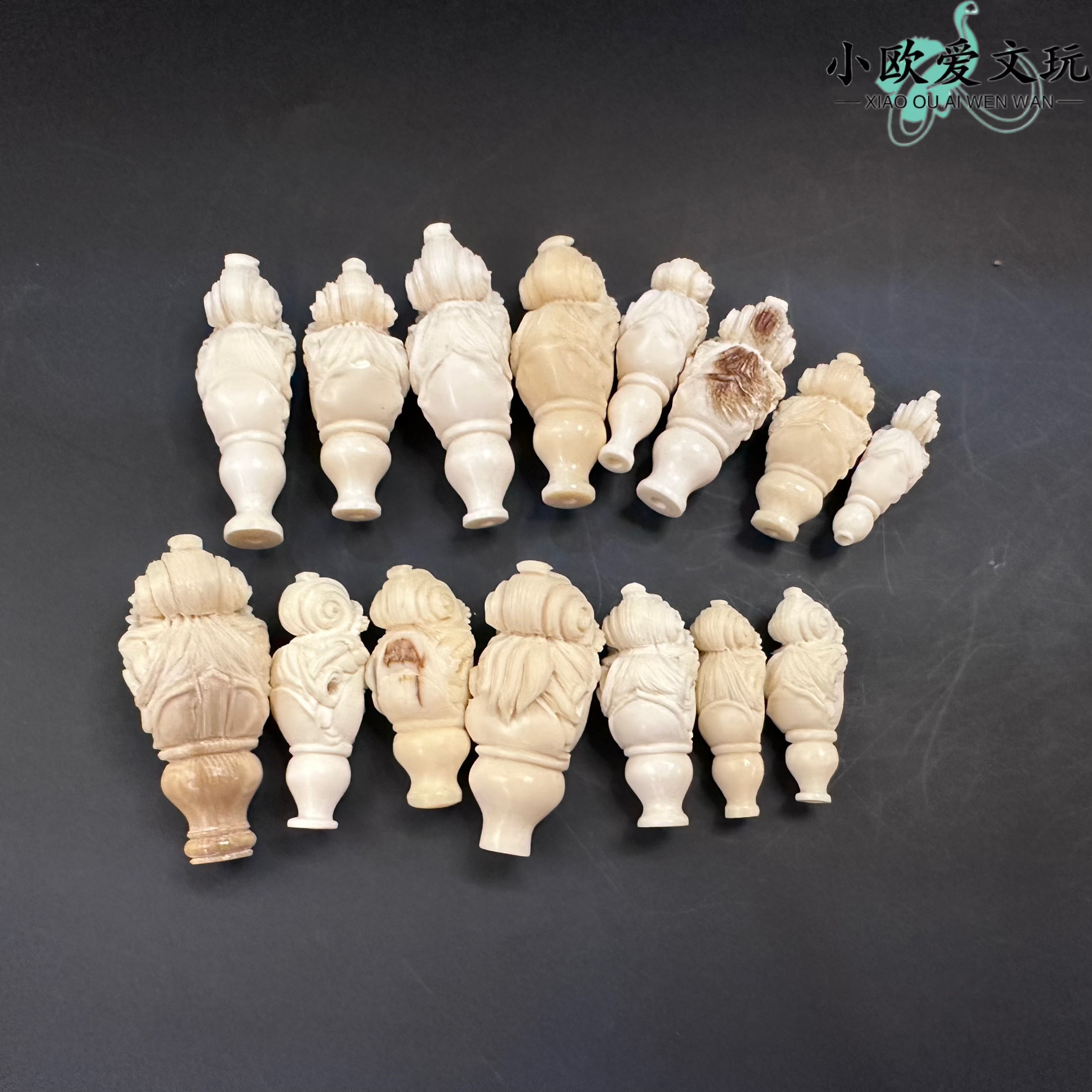 【小欧爱文玩】M1324精品猛犸观音三通