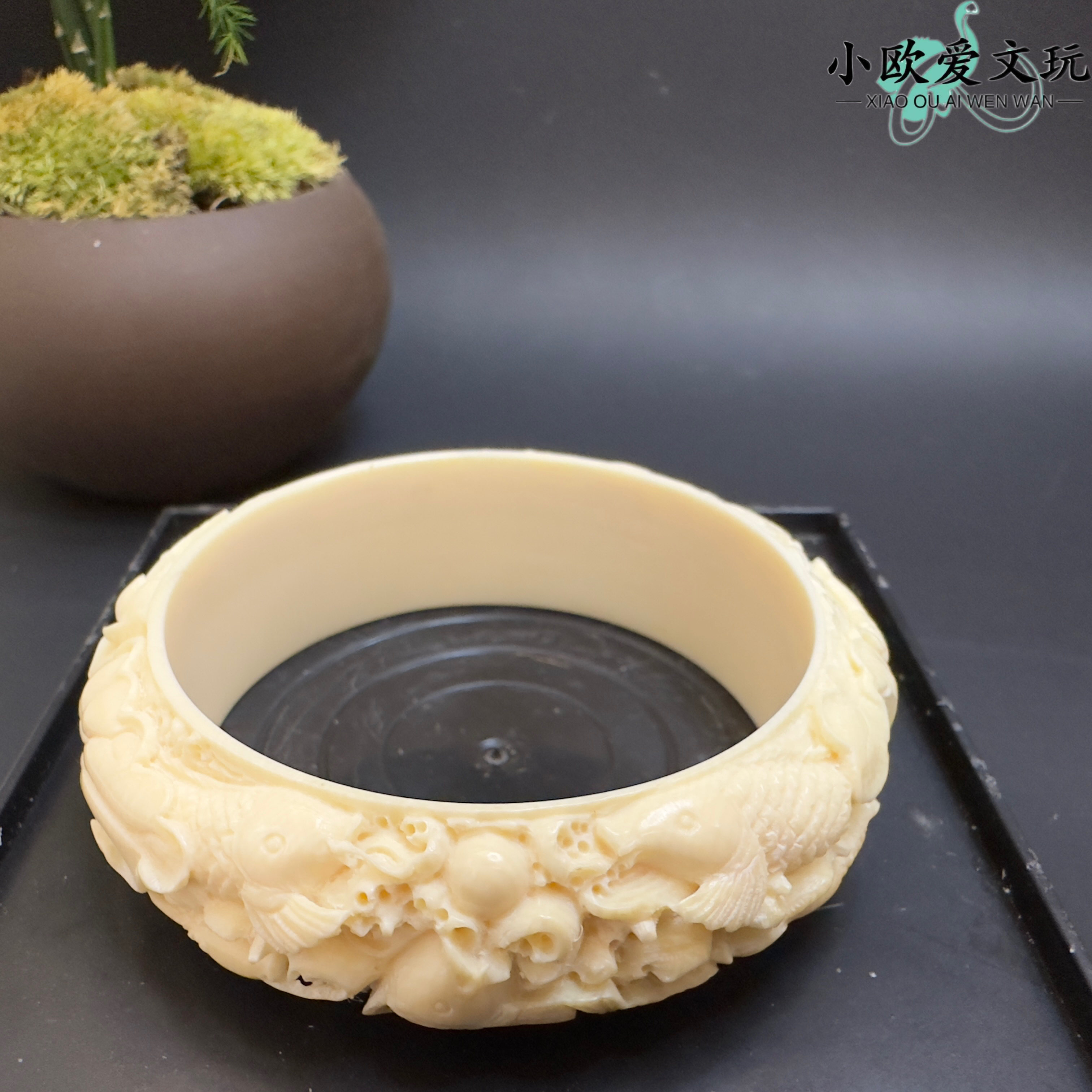 【小欧爱文玩】M1300荷花手圈