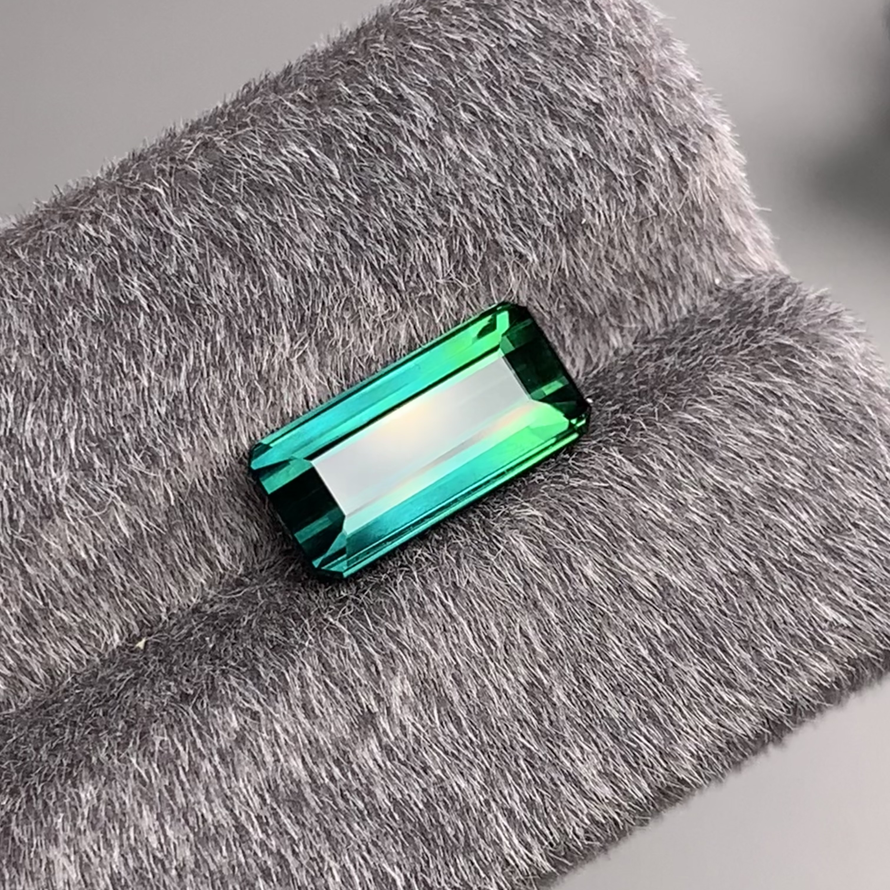 天然双色拉贡碧玺4.51克拉