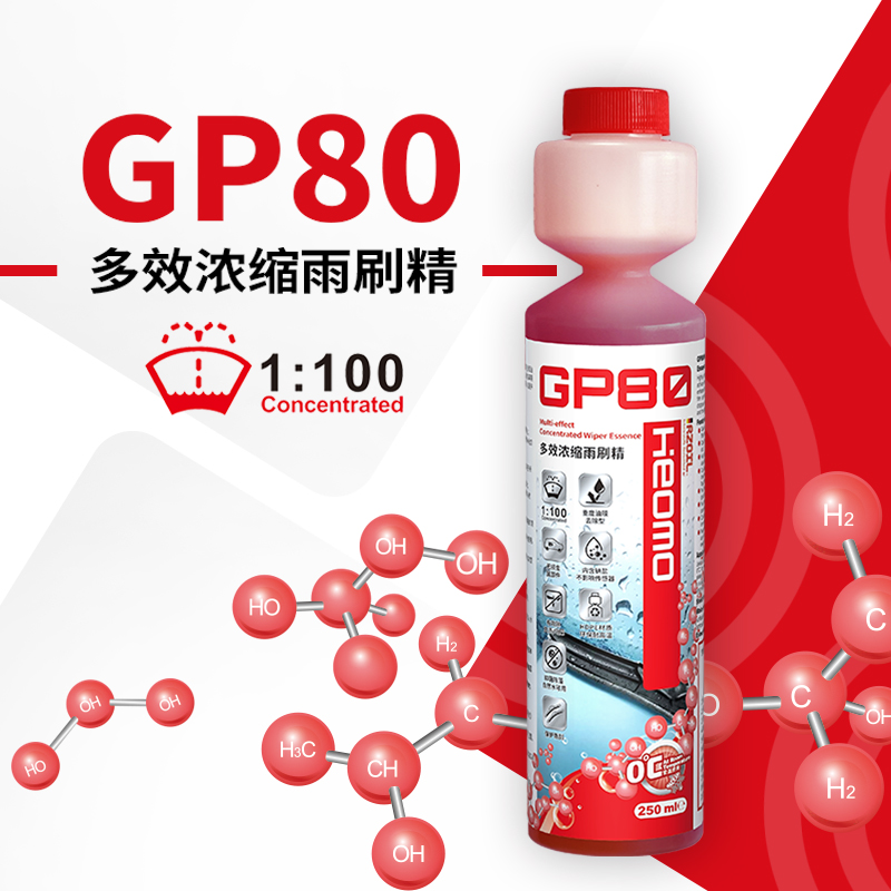 RZOIL【虎小叔HPXC】GP80浓缩雨刷精清洁水道清除重度油膜保护胶条 