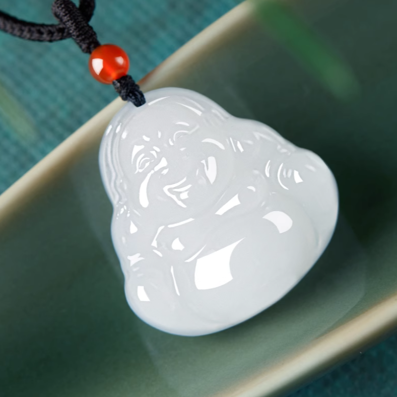 金丝玉佛公天山翠白色弥勒佛大肚佛福利品