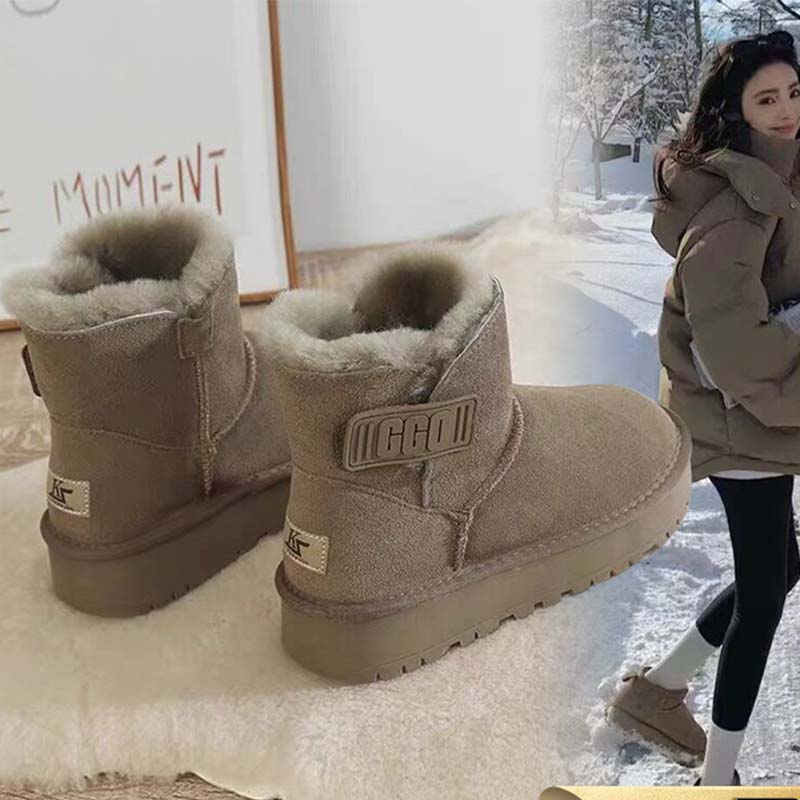 网红秋冬雪地靴女款冬季2023新款加绒加厚保暖棉鞋厚底女防滑鞋子