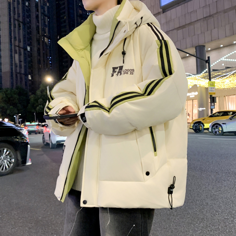 2025冬季新款青少年棉衣带帽宽松休闲保暖加厚潮流棉服男外套韩版