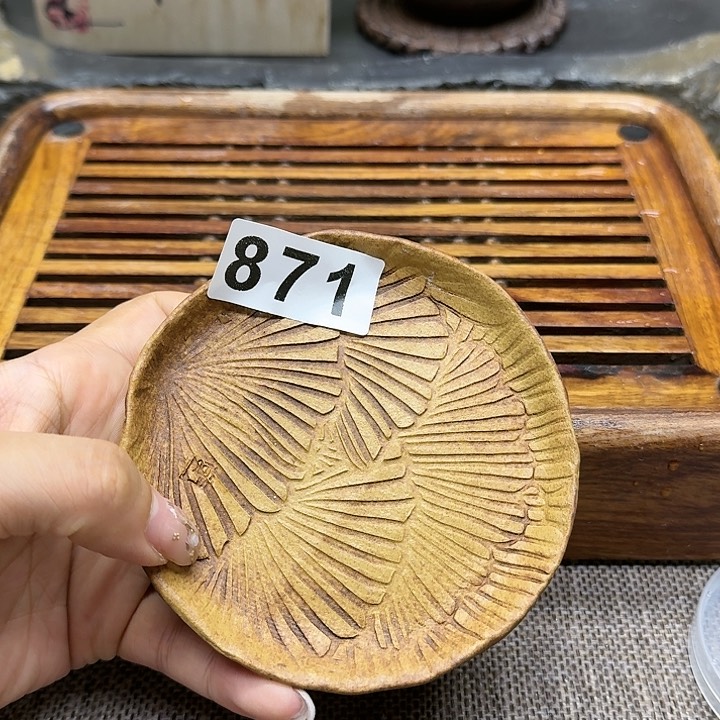 纯手工制作粗陶茶具