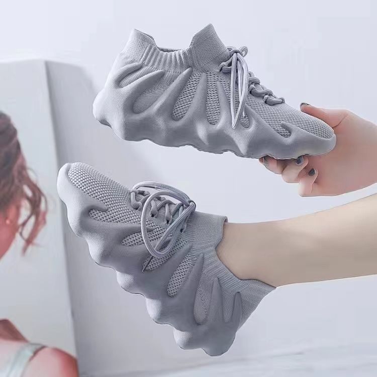 夏小天新款牌运动鞋女夏年新款网红超火百搭八爪鱼底飞织休闲