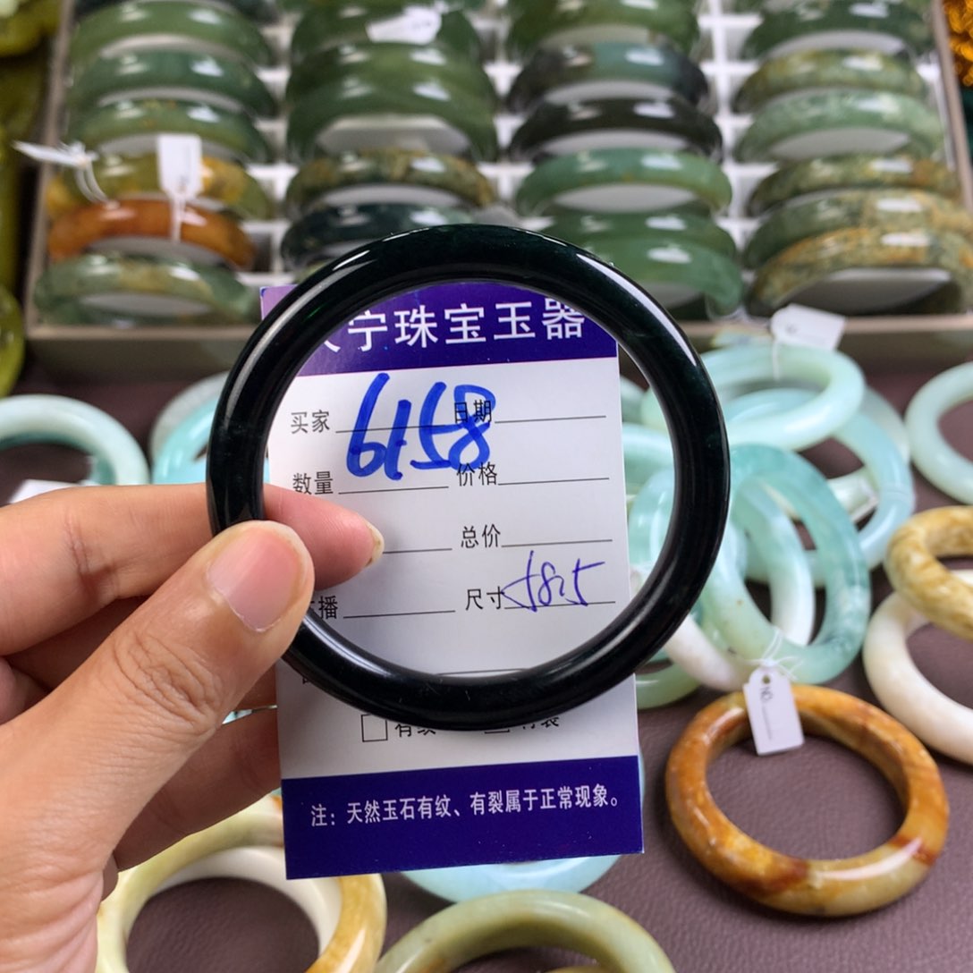 蛇纹石玉手镯未镶嵌6158