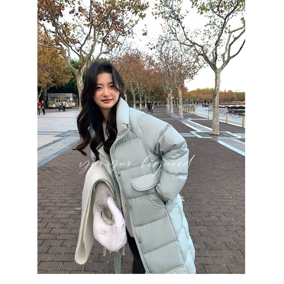 波司澄羽绒服女款中长款年新款白鸭绒时尚高级感加厚冬季外套面包