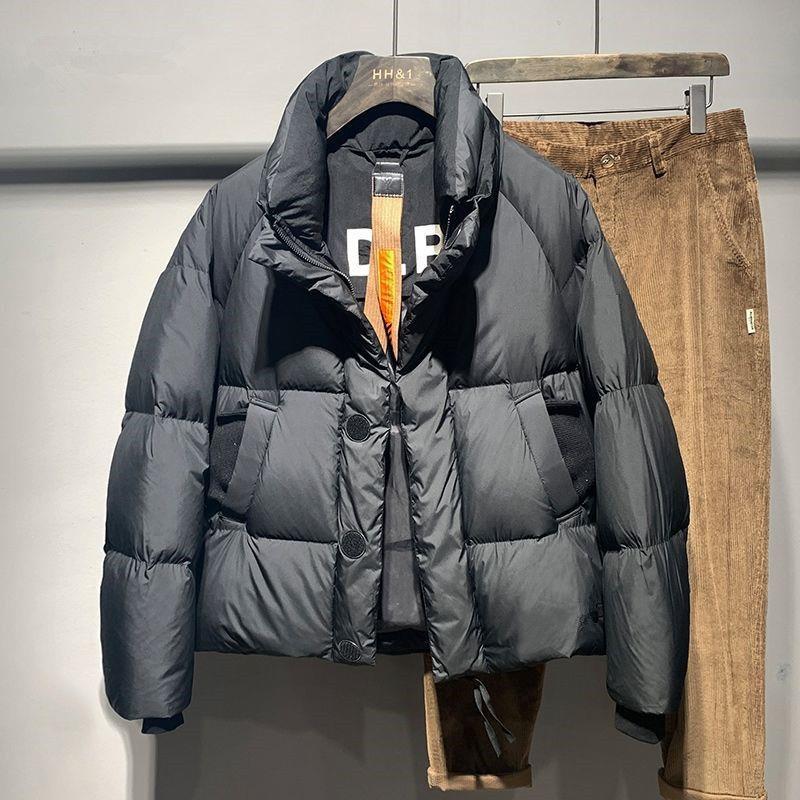 品牌断码加厚羽绒服男短款2023年冬季新款立领帅气潮流宽松韩版保