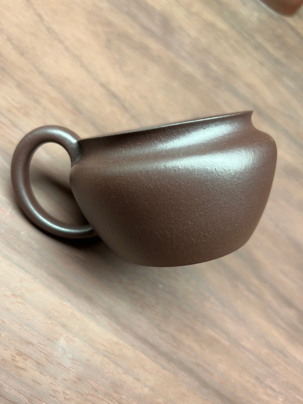 《海棠杯》30目石红硬核早期料紫砂壶主人杯品茗杯