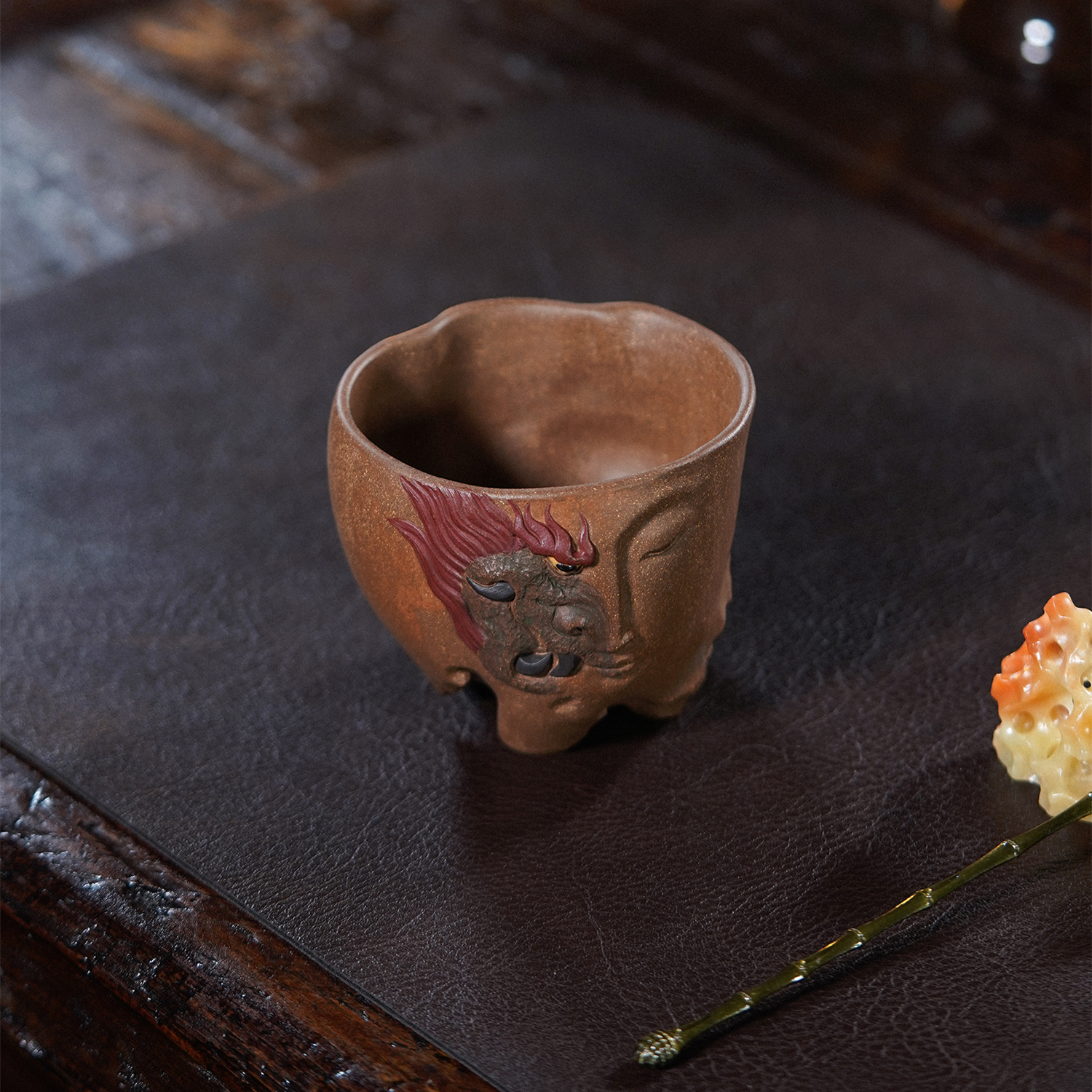 子夜高端佛魔一念杯手工雕塑杯主人杯好寓意礼品杯