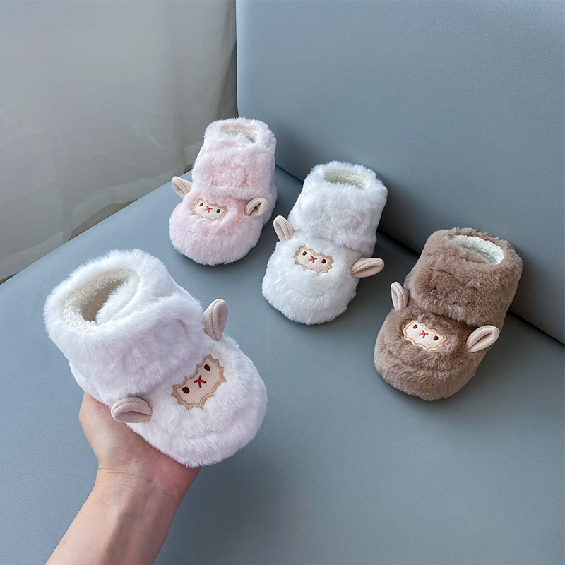 0-1岁秋冬季婴儿棉鞋6-12个月学步鞋男女宝宝婴幼儿鞋子加绒软底3