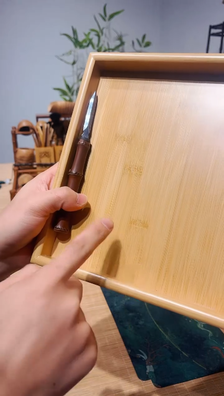 【闪购商品】紫砂茶案分茶盘赠茶刀