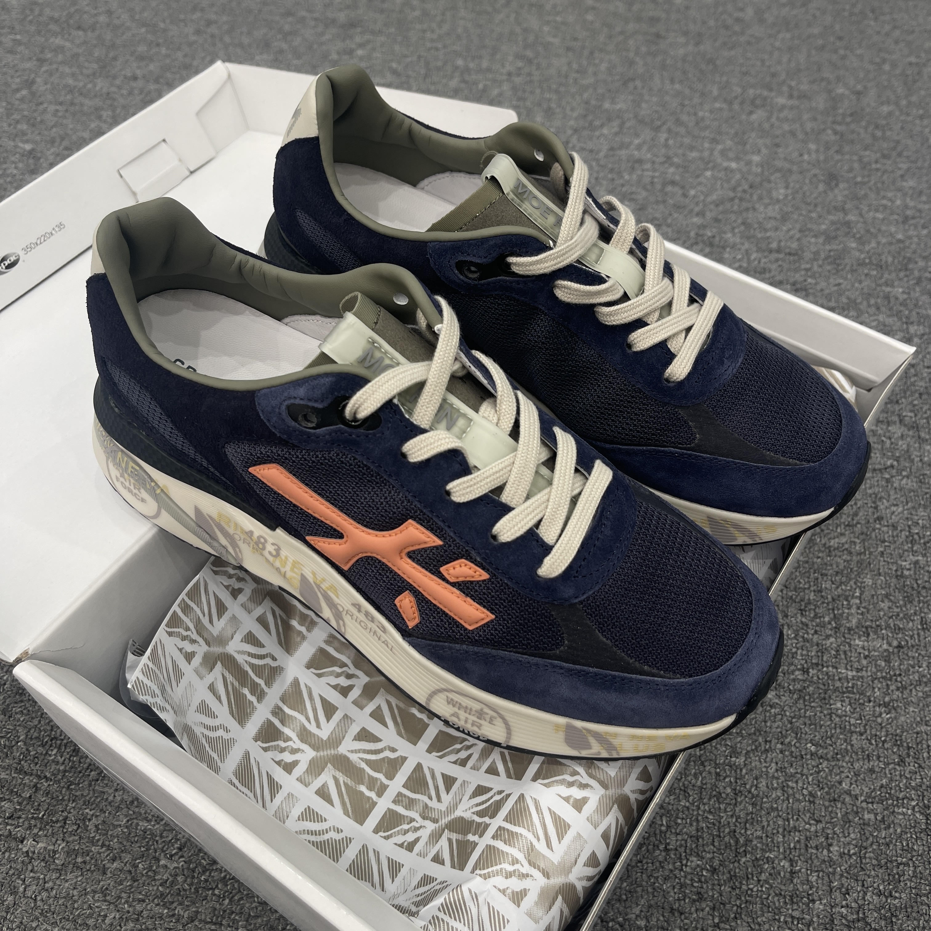 欧货高端进口GM木子鞋拼接低帮运动鞋拼色男款时尚舒适男鞋鞋子