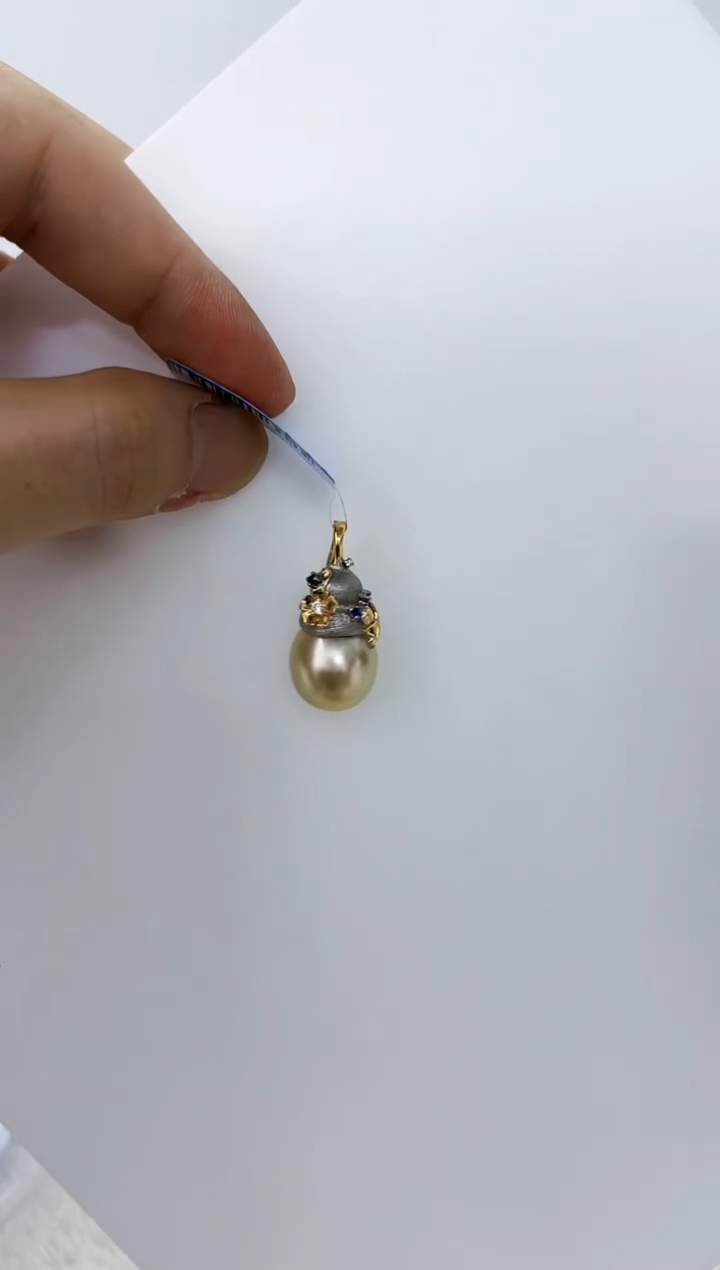 【闪购商品】海水珍珠DA银S925镶嵌xl  v1569  澳白吊坠