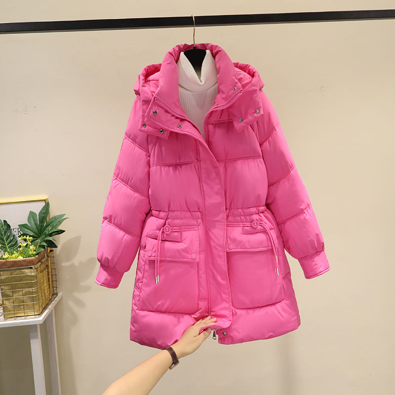 波司断码羽绒服保暖女中长款2023冬装新款宽松时尚百搭收腰加厚羽
