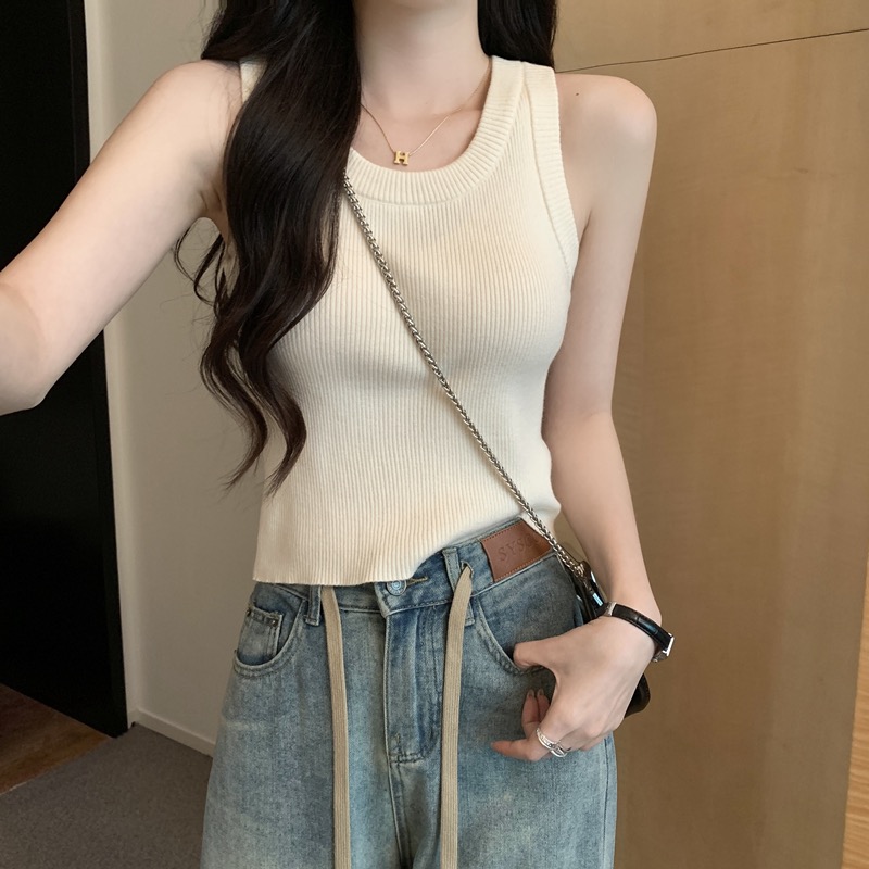 彩碟服饰行女装背心吊带短款上衣打底修身外穿